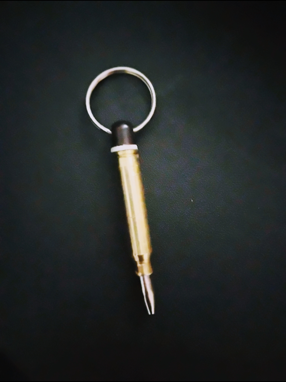 Brass Bullet-Style Keychain